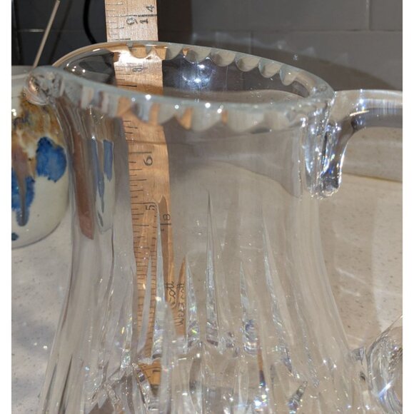 Nachtmann 40 Oz Crystal Pitcher Patrizia Pattern Glass Jug decor - Picture 12 of 14